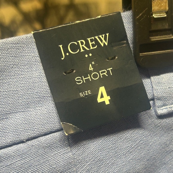 NWT J.Crew 4" linen-cotton scalloped hem short Size 4 - Picture 4 of 5